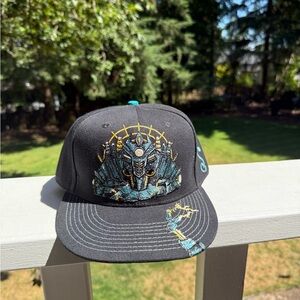 New Era Black and Teal Graphic Hat